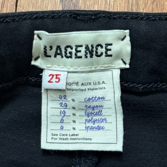 L’Agence Margot Skinny High Rise Jeans in black size 25 - Picture 12 of 15